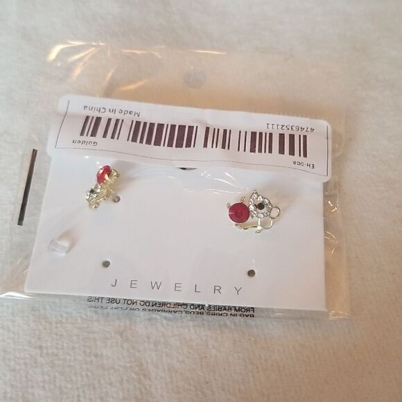 Mouse earrings 14k gold - Picture 6 of 8